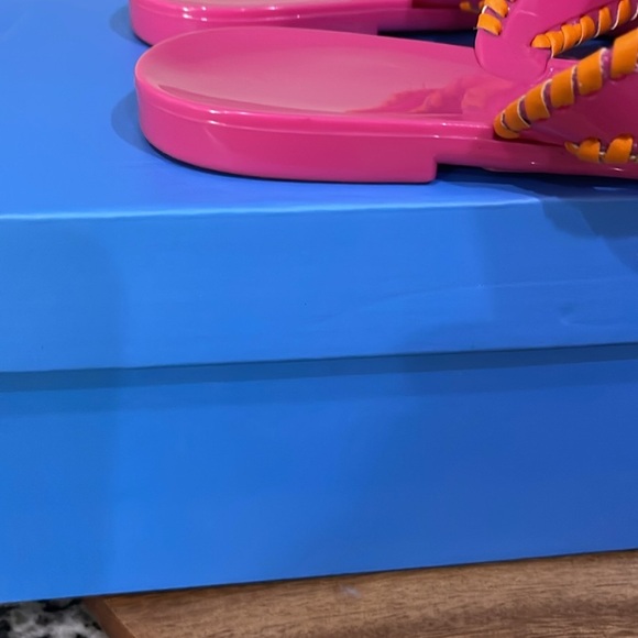 Jack Rogers Jelly Sandals Fuchsia Pink Size 7 - Picture 8 of 9